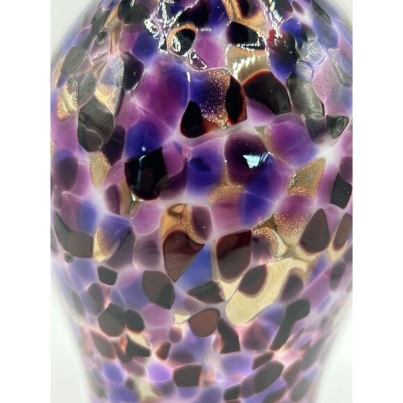 Textured Multicolor Blown Glass Hanging Wind Chime - Picture 7 of 7